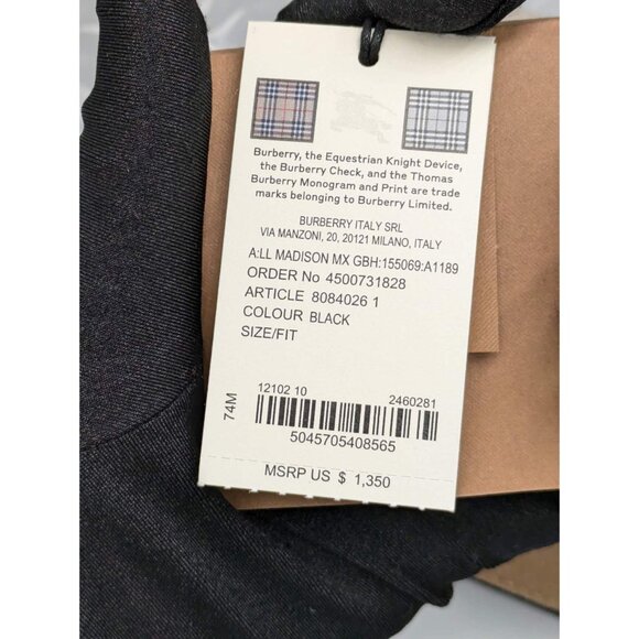 Burberry Madison Check Canvas Leather Shoulder Bag Black 8084026 - Picture 13 of 14